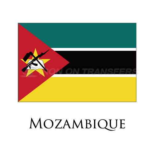 Mozambique flag Iron-on Stickers (Heat Transfers)NO.1936